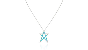 Star So Blue Necklace - meherjewellery