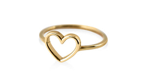 Beating Heart Gold Ring - meherjewellery