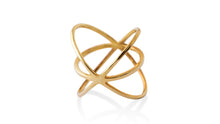 Load image into Gallery viewer, Kriss Kross: Gold Ring - meherjewellery