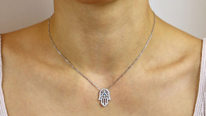 Guiding Hand of Hamsa Necklace - meherjewellery