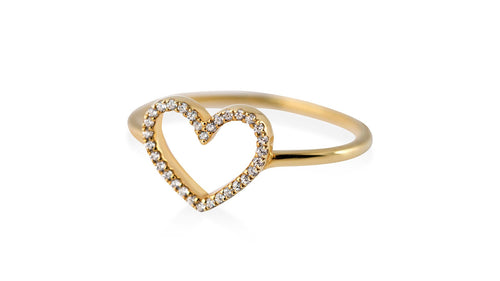 Beating Heart Diamond Ring - meherjewellery