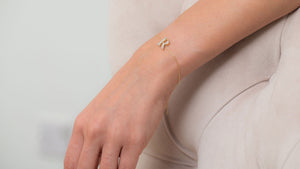 Single Initial Bracelet - meherjewellery