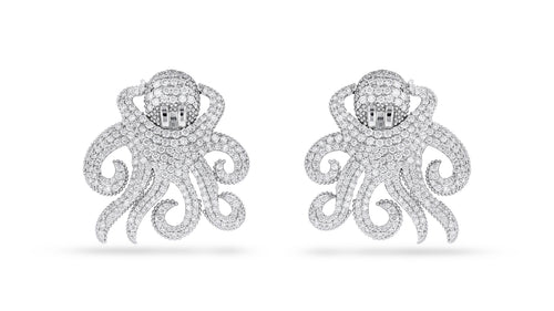 Octopus Diamond Earrings