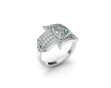 Load image into Gallery viewer, Guiding Hand of Hamsa Ring - meherjewellery